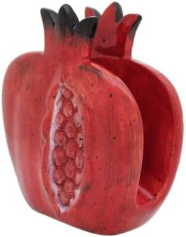jJudaica Ceramic Napkin Holder- Pomegranate