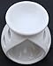 HOME DECOR - Oil Diffuser White Ceramic Tealight Oil Aroma Lamp - 3.8