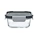 BUILT NY Gourmet Bento Glass Sandwich Container, 25-Ounce, Black