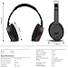 August Active Noise Cancelling Bluetooth Headphones EP735 - ANC Wireless Handset with Multipoint Connection - Reduce Air Travel Engine Noise (Grey)