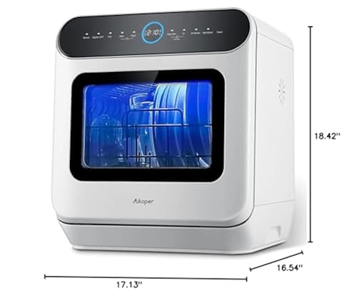 Countertop Dishwasher, Aikoper Portable Compact Dishwasher with 6L