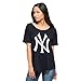 MLB New York Yankees Women's '47 Boyfriend Scoop Neck Tee, Medium, Fall Navy