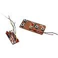 Jowxsx 2Pcs 27mhz Four-Way Remote Control Board Two-Way RC Transmitter and Receiver Toy Car Robot Model Accessories for DIY Toys Projects
