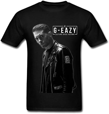 ZCNS fashion boy's G-Eazy poster 2016 t shirt for men Black M