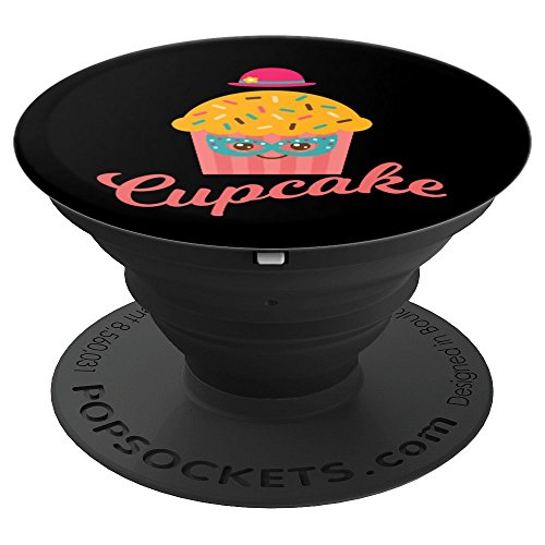 Mask Cupcake Confetti Topping Funny Cartoon Dessert Grip - PopSockets Grip and Stand for Phones and Tablets - Thumbnail 6
