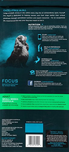 Purina Pro Plan FOCUS Adult Small Breed Formula Adult Dry Food - (1) 6 lb. Bag