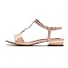 Alexis Leroy Summer Women's Classic Buckle Design Fashion Flat Sandals