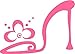Crazydecals High Heel Shoes Vinyl Decal Sticker- 6