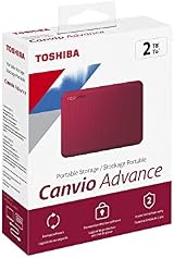 Toshiba Canvio Advance 2TB Portable External Hard Drive USB 3.0 Red HDTCA20XR3AA view 12