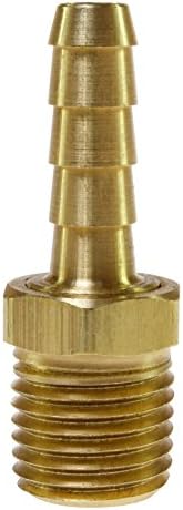 Coilhose Pneumatics B0604-BAG Hose Barb, 3/8" Barb x 1/4" NPT Male, Brass, 3/8"