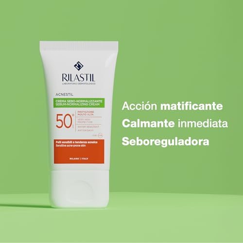 - Acnestil, Solar Facial SPF50+ Matificante, 40 ml