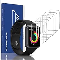 Panawabi 8 Pack Screen Protector for Apple Watch 40mm Series 6, Series 5, Series 4, SE, 38mm Series 3,2,1, HD Clear…