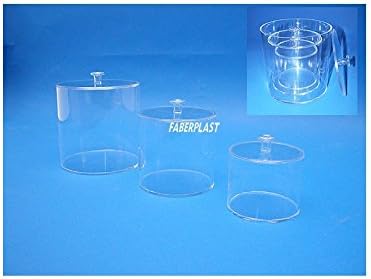 Faberplast Caja Cilíndrica, Metacrilato, 12x12x11 cm: Amazon.es: Hogar