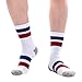 Hiking Crew Socks for Men, MEIKAN Stripe Cotton Fashion Athletic Socks 1, 3, 4, 7 Pack