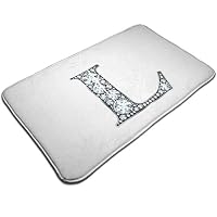 ASHOK ETHAN Large Soft and Absorbent Rugs,Bathroom Rug Mat (30 X 18 Inch) Diamond Waterproof Machine Wash/Dry,Floor Mats for Tub, Shower and Bath Room