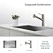Kraus KPF-2610SS Modern Mateo Single Lever Pull Out Kitchen Faucet, Stainless Steel