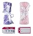 Turbie Twist Microfiber Hair Towel (2 Pack) Signature Prints Pink-Purple