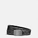 Coach Plaque Cut to Size Reversible Signature Crossgrain Leather Belt, Black/Black