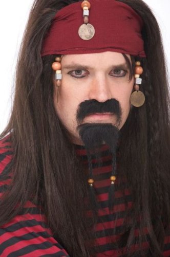 Pirate Mustache and Goatee Set Costume Accessory