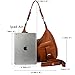 YALUXE Women's Double Zipper Soft Hobo Cowhide Leather Purse Shoulder Bag