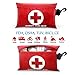 First Aid Kits, 101 Pieces Emergency Bags with Survival Basic Supplies for Outdoors, Camping, Hiking, Home, Office, Travel, Car