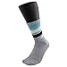 adidas Women's Cushioned 3-Pack Crew Socks, Grey Clear Onix Marl/Energy Aqua/Energy Blue/Black/White, Medium