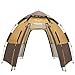 Toogh 3-4 Person Camping Tent Backpacking Tents Hexagon Waterproof Dome Automatic Pop-Up Outdoor Sports Tent Camping Sun Shelters
