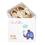 Baby Infant Toddler Girls Bowknot Anti-skid Soft Sole Shoes(Gold,12-18 Months),TRAVEL BUS