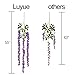 Luyue Wisteria Artificial Flowers 4.6ft Hanging Flowers Garland Vine for Wedding Party Home Decoration in Light Purple