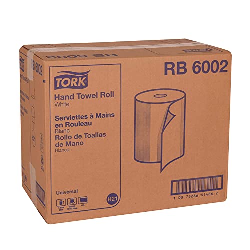 Tork Paper Hand Towel Roll White H21, Universal, 100 Recycled Fiber