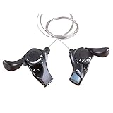 YAD Shimano Tourney Shifter SL-TX30 3×6 Speed Thumb Shifters with Inner Shift Cables