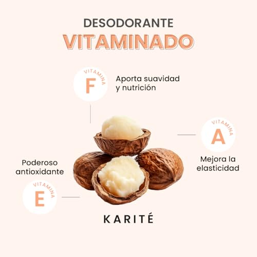 NaturalDry - Desodorante Natural Coco Vainilla 60 gramos | Original | Sin Aluminio ni Derivados del Petróleo | Sin Parabenos - En Crema (1 unidad)