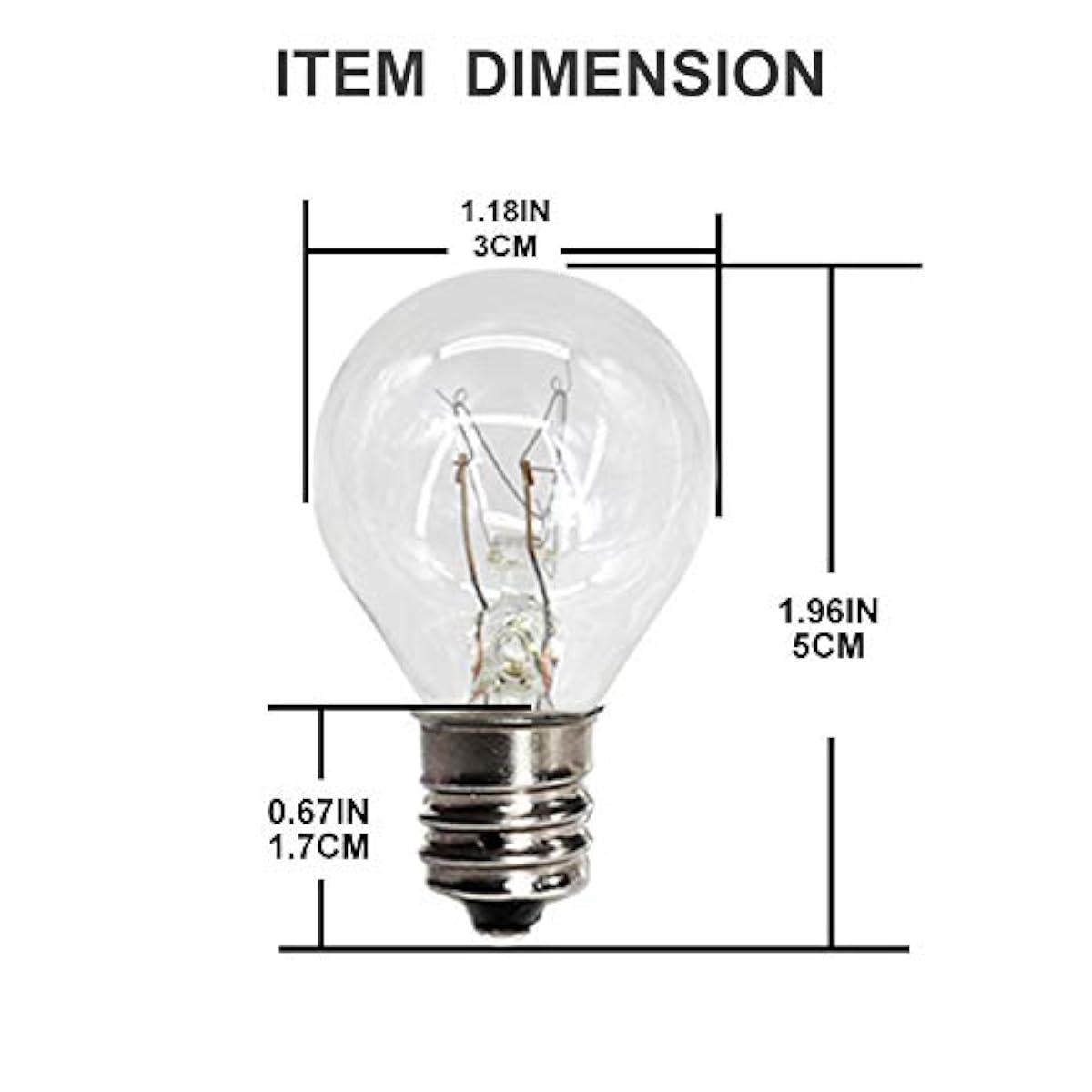 6 Pack 20 Watt Wax Melt Warmer Light Bulbs For Middle Size Scentsy