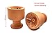 Hookah Ceramic Bowl with Wind Cover, Premium Shisha Brass Fireplace Insert + Deluxe Hot Pan Chimney Top Perfect Smoking Experience for Hookah Lovers