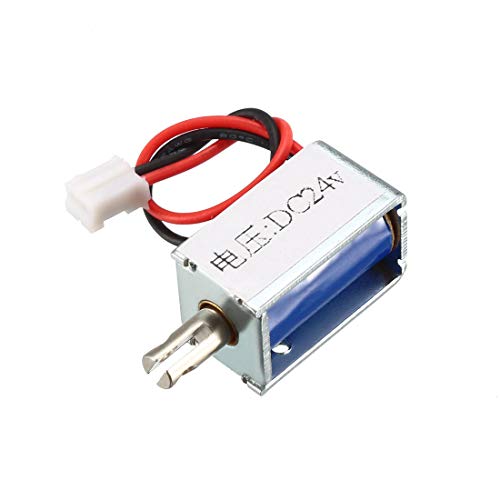 uxcell DC24V Pull Type Eelectric Solenoid Open Frame Actuator Linear for Code Lock