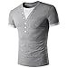 Mens Tee,Neartime Splicing V Neck Pullover Men's Shortsleeve T-shirt
