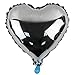 Foil balloon Zebratown 50pcs/lot Heart Shape Foil Mylar Helium Ballon 18