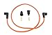 V-Twin 32-0650 - Orange Copper Core 7mm Spark Plug Wire Kit