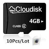 Cloudisk 10Pack 4GB Micro SD Card 4G Memory Card Class4 Wholesale