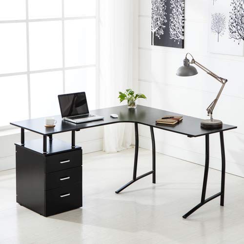 Buy Mecor Computer Desk Study Writing Table for Home Office with 4