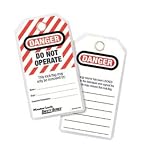 Master Lock Lockout Tagout Tags, Do Not Operate Safety Tag, 497A