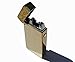 4BOSS GOLD PREMIUM USB Rechargeable Side Electronic lighter Windproof, flameless, no gas and fluid required, energy-saving side button double arc lighter. (Gold)