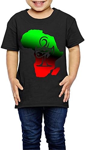 DSEPAA Africa and Egyptian Symbol Eye Boys' Girls' Cotton Short Sleeve T-Shirt 5-6 Toddler