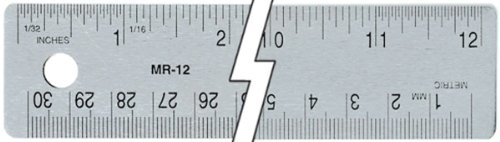C-Thru Flexible Steel 12" Cork Back Ruler