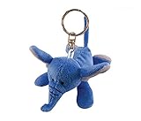 Puzzled Elephant Plush Keychain