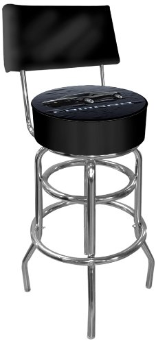 Chevrolet Camaro Padded Swivel Bar Stool with Back