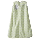 Halo SleepSack Micro-Fleece Wearable Blanket, Green Zig Zag, Small