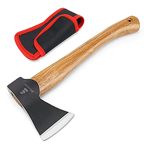 ANTHURIUM 14.4" Chopping Axe Camping Hatchet Carbon Steel Hickory