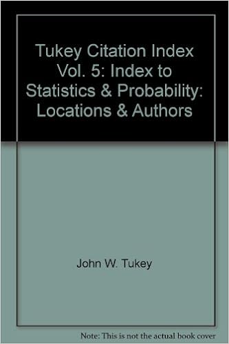 Tukey Citation Index Vol 5 Index To Statistics Probability Locations Authors Information Access Series John W Tukey Amazon Com Books