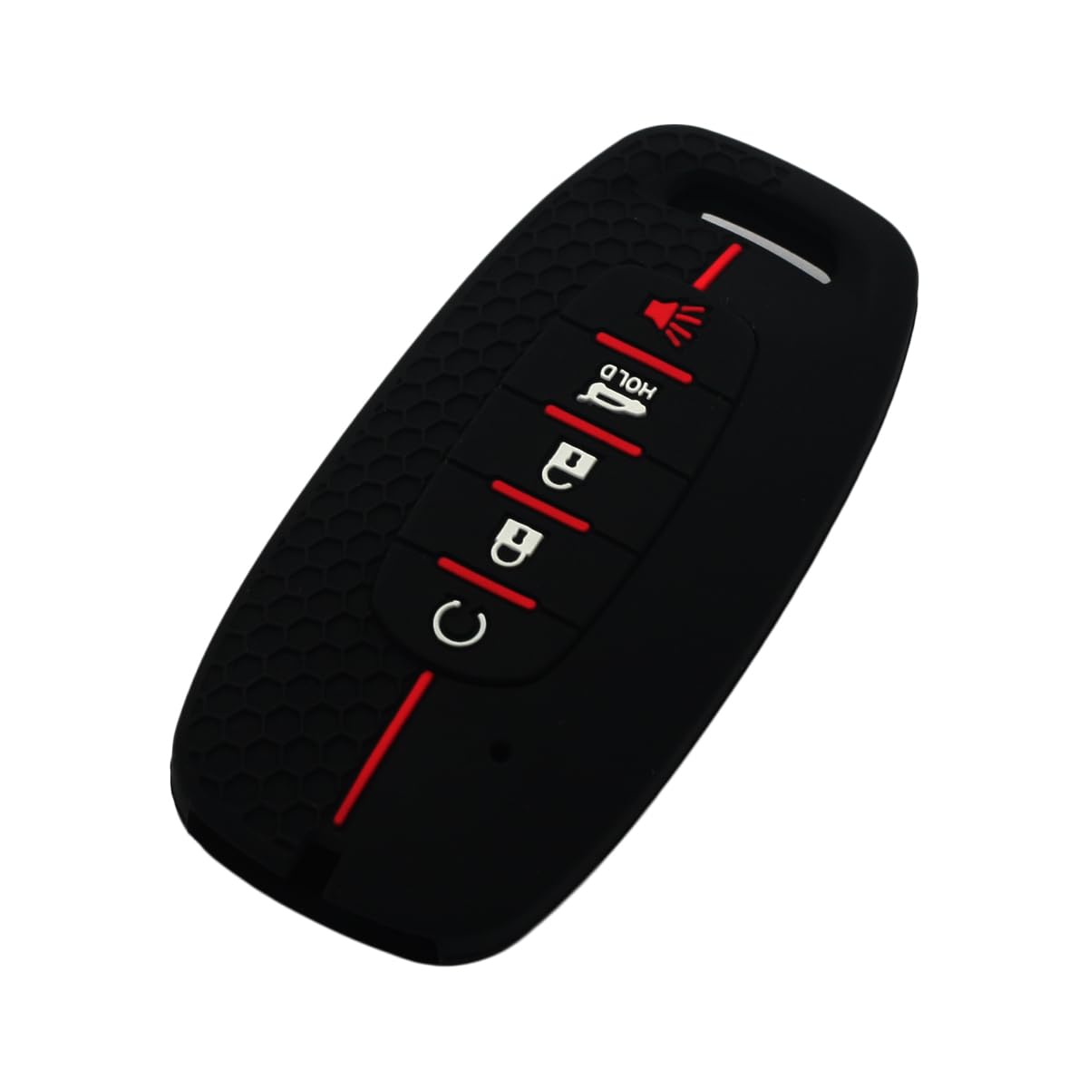 BROVACS Silicone Cover Protector Case Holder Skin Jacket Compatible with NISSAN 5 Button Smart Remote Key Fob CV9511 Black